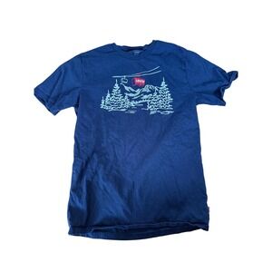 Levi's navy blue ski lift short sleeve graphic t-shirt